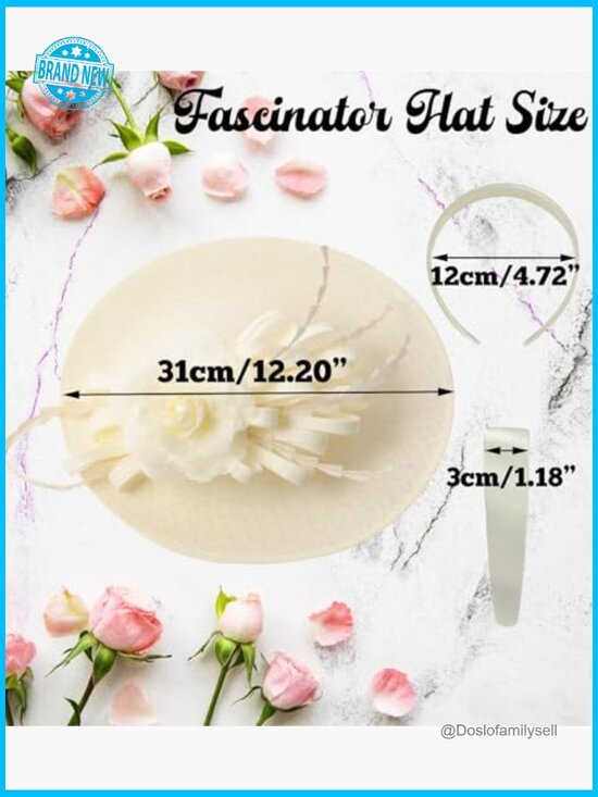Fascinator Hat Headpiece Elegant Vintage Feather Derby Tea Party Church